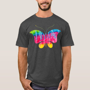 Tie Dye Hippy Butterfly Science Lovers Graphic T-Shirt