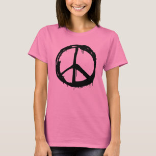 Tie Dye Hippy Peace Retro Hand Colourful Boho T-Shirt
