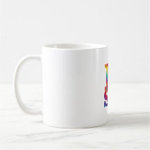 Tie Dye I love science mug