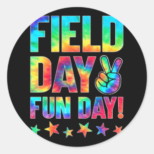 Tie Dye I'm Just Here For Field Day 2022 Teacher S Classic Round Sticker