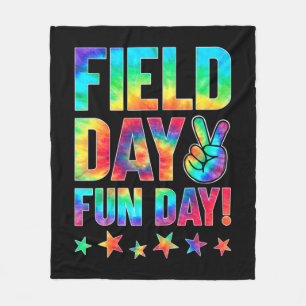 Tie Dye I'm Just Here For Field Day 2022 Teacher S Fleece Blanket