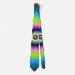 Tie-Dye in Blue Pink Yellow Neck Tie
