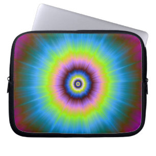 Tie-Dye in Blue Pink Yellow Sleeve