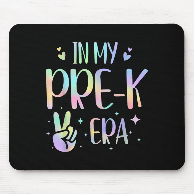 Tie Dye In My Pre-k Era  Mouse Mat (Front)