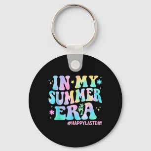 Tie Dye in Summer Era Last Day of School Teacher Key Ring