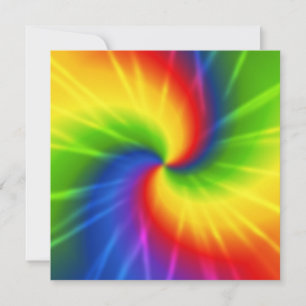 Tie Dye Invitation