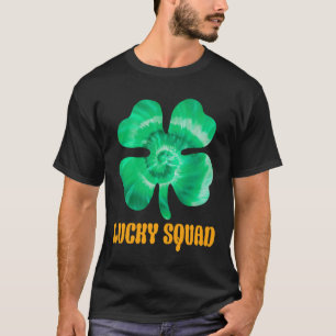 Tie Dye Irish Shamrock Happy St Patrick's Day Go L T-Shirt