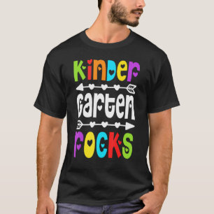 Tie Dye Kindergarten Rocks Back To School Teacher T-Shirt