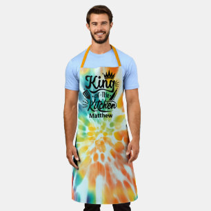 Tie Dye King Of The Kitchen All-Over Print Apron