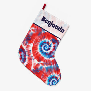 Tie-Dye Large Christmas Stocking