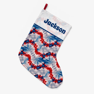Tie-Dye Large Christmas Stocking