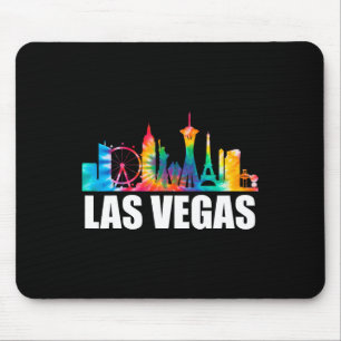 Tie Dye Las Vegas Nevada Groom Party Trip Vacation Mouse Mat