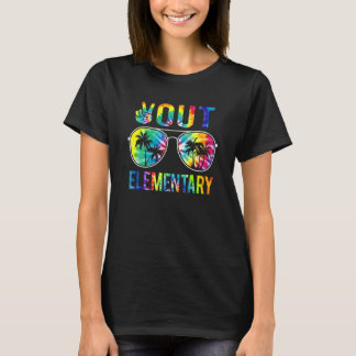 Tie Dye Last Day Of School Peace Out Elementary Te T-Shirt