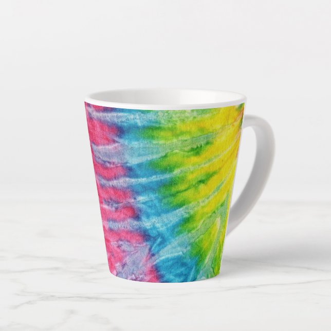 Tie Dye Latte Mug (Right Angle)