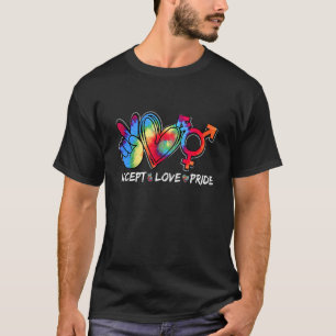 Tie Dye Lgbt Pride Month Acceptalove Pride Say Gay T-Shirt
