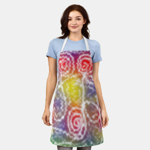 Tie Dye Line Art Apron