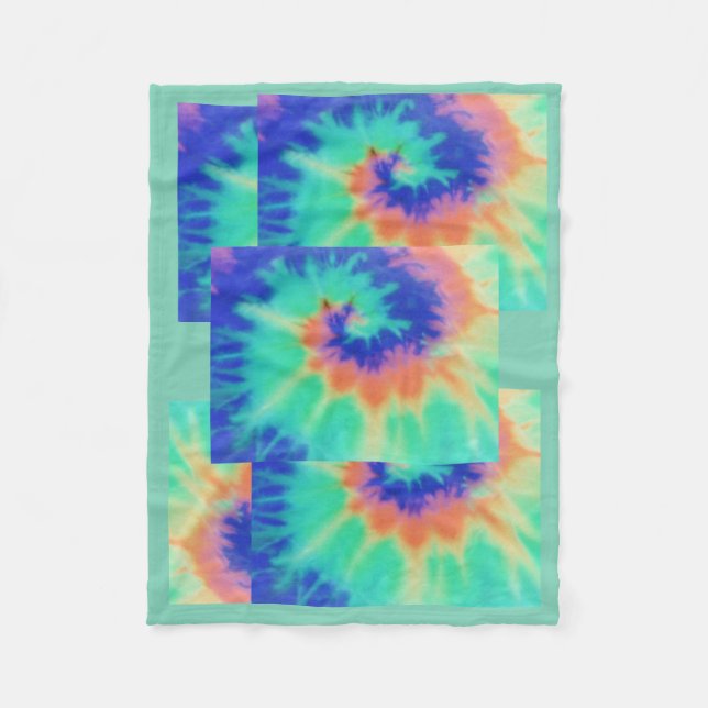 Tie Dye Look Blanket Throw (Front)