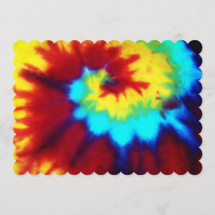 Tie Dye Look Signiture Invitations All Occation