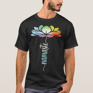 Tie Dye Lotus Flower Yoga Zen Meditation Namaste T-Shirt