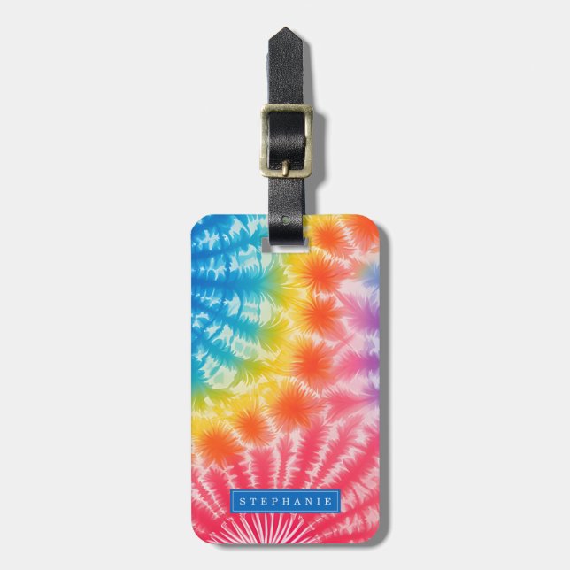 Tie Dye Luggage Tag (Front Vertical)