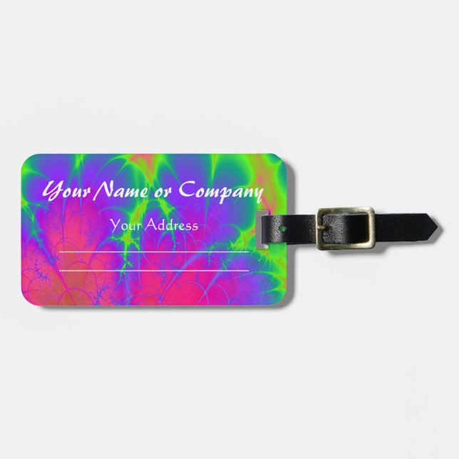 Tie Dye Luggage Tag (Front Horizontal)