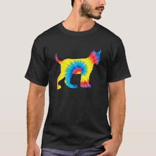 Tie Dye Lynx Rainbow Print Wildcat Caracal Hippie  T-Shirt