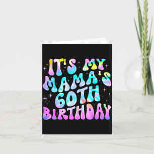 Tie-dye mama's 60th birthday happy 60 years old card
