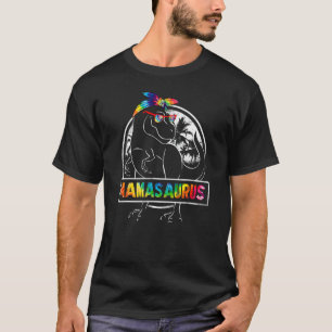 Tie Dye Mamasaurus Dinosaur Rex Mama Mummy Mother' T-Shirt