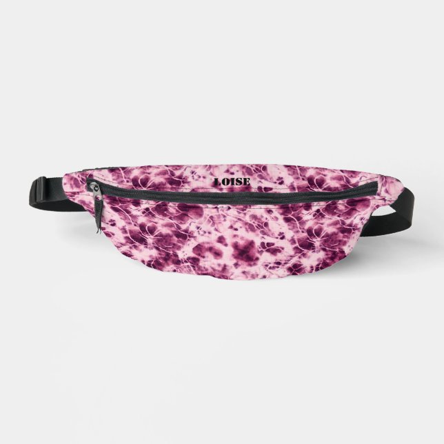 Tie-Dye Marble Custom Fanny Pack (Front)