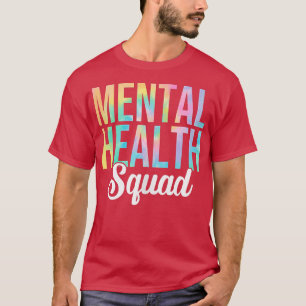 Tie Dye Mental Health Squad Pocket Therapist Menta T-Shirt