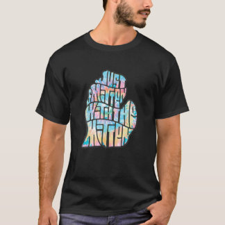 Tie Dye Michigan Native Smitten With the Mitten T  T-Shirt