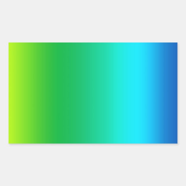 Tie Dye Mid Spectrum Colours Rectangular Sticker (Front)