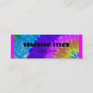 tie-dye mini business card