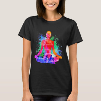 Tie Dye Monk Spiritual Peace Love Meditation Yoga T-Shirt
