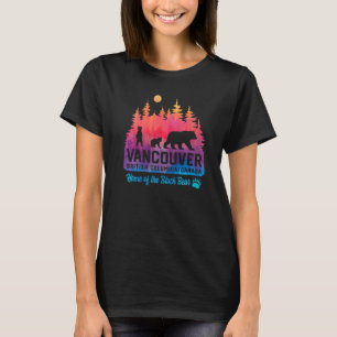 Tie Dye Mother Bear and Cubs Vacation Vancouver T-Shirt