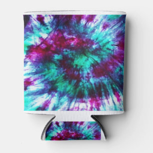 Tie Dye multicolor Can Cooler