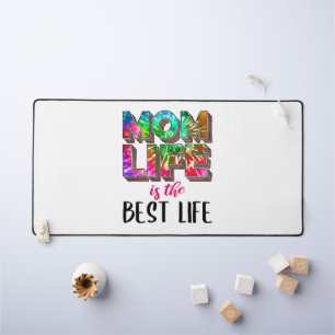 Tie Dye Mum Life is the Best Life Desk Mat