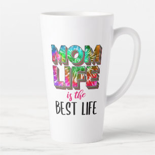 Tie Dye Mum Life is the Best Life Latte Mug