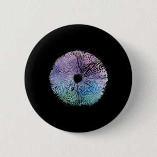 Tie Dye Mushroom Cap Spore Wild Mushrooms Cottagec 6 Cm Round Badge