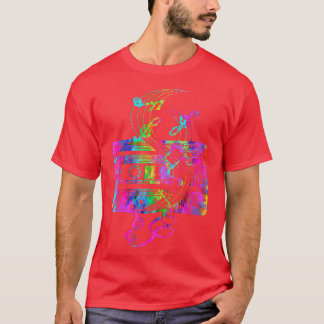 Tie Dye Music Notes Cassette Tape,Retro 80s Casset T-Shirt