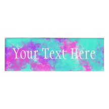 Tie Dye Name Tags