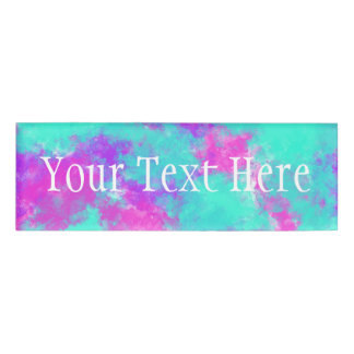 Tie Dye Name Tags