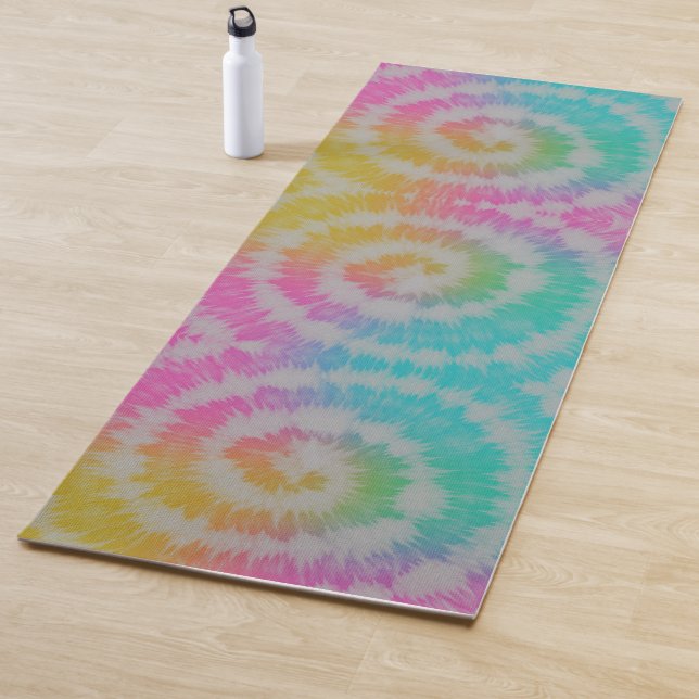 Tie Dye Neon Rainbow Yoga Mat (In Situ)