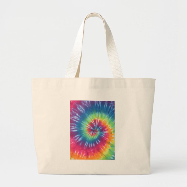 Tie Dye One Large Tote Bag (Front)