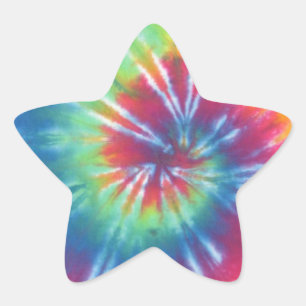 Tie Dye One Star Sticker