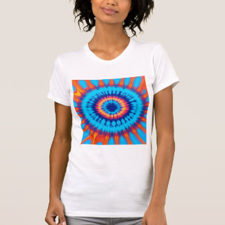Tie Dye Orange & Blue T-Shirt
