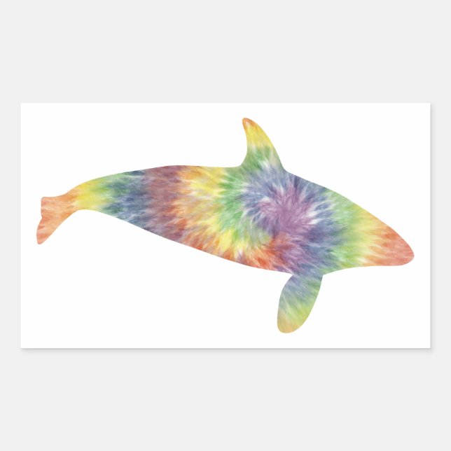 Tie Dye Orca Sticker (Front)