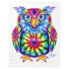 Tie Dye Owl Blanket