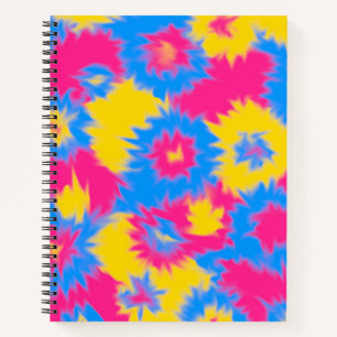Tie Dye Pansexual Pride Notebook