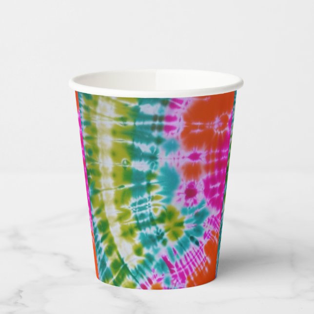 Tie Dye Paper Cups (Left)